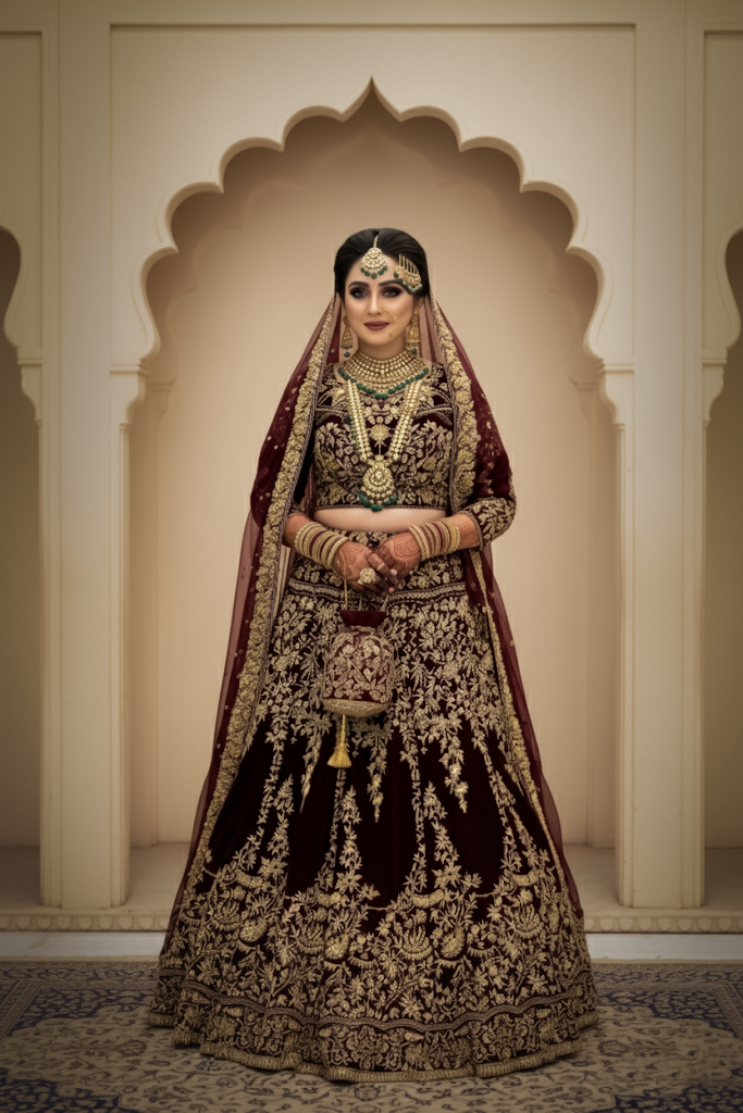 Sub-e-Gulab – Velvet Gulab Bridal Ensemble